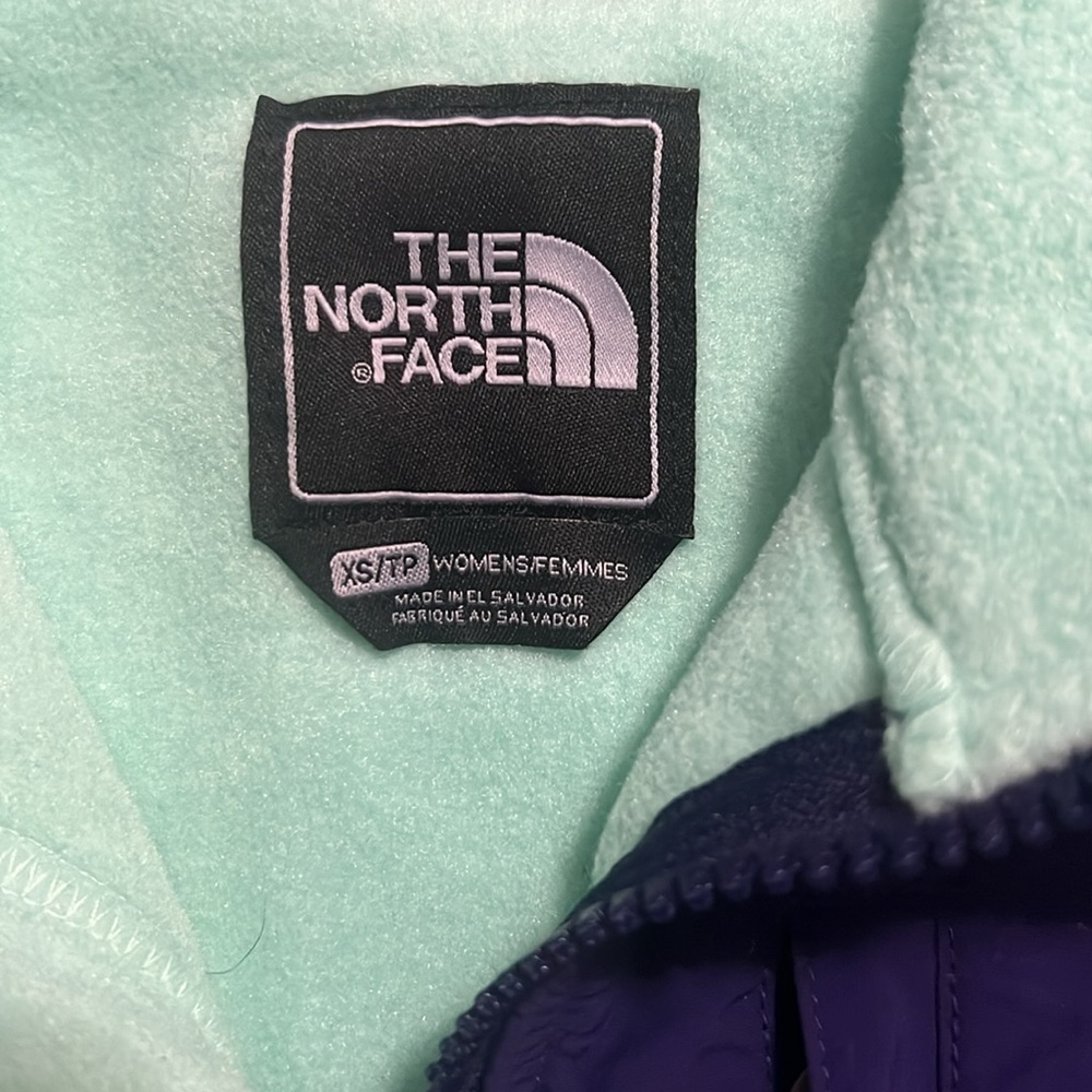 The North Face Fleece Polartec Jacket Size XS Green Purple Gorpcore Outdoors - Picture 3 of 7